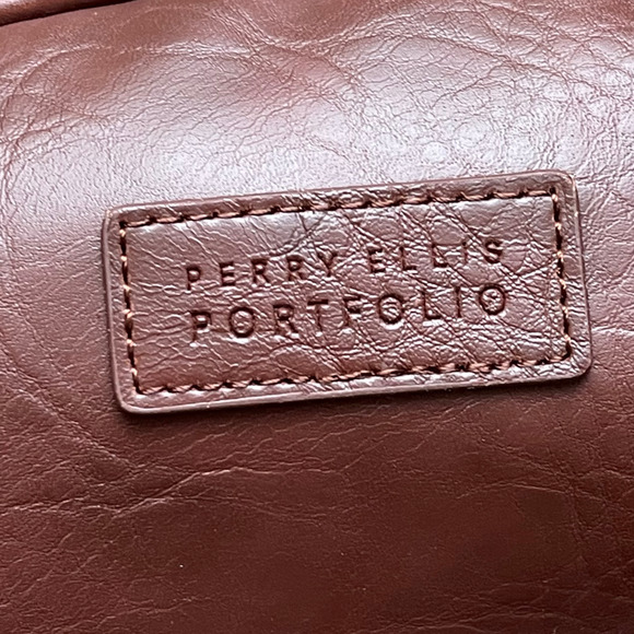 Perry Ellis Pebble Travel Kit Brown NWT Mens TPS1002 - Picture 6 of 7